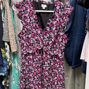 J. Crew Factory Floral Maxi Dress - Pink and Purple